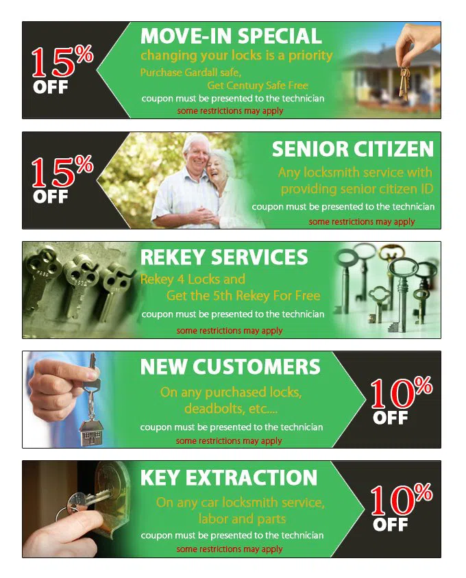 Jacksonville Lock And Doors Jacksonville, FL 904-531-3128 - coupon23-set-five